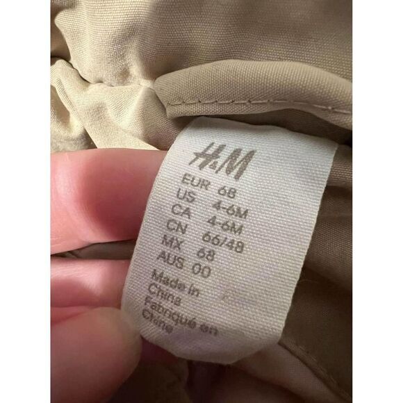 H&M Baby Winter Coat Sz 4-6m Beige - Picture 6 of 6